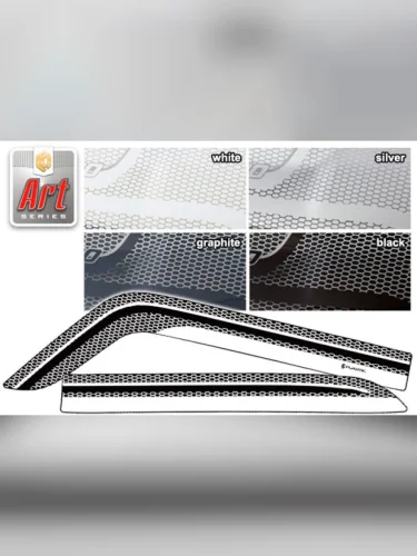 Ветровики дверей Серия Art графит ВАЗ 2105 1979 - 2012