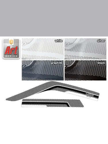 Ветровики дверей Серия Art графит ВАЗ Lada 2114 хэтчбэк 2001-2013