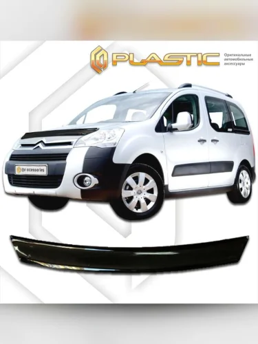Дефлектор капота Classic черный Citroen Berlingo  2009–н.в.