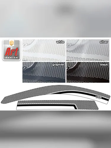 Ветровики дверей Серия Art графит ВАЗ Lada Калина универсал 2010-2013