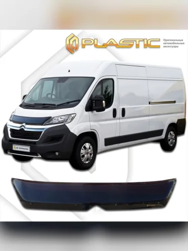 Дефлектор капота Classic черный Citroen Jumper  2014–н.в.