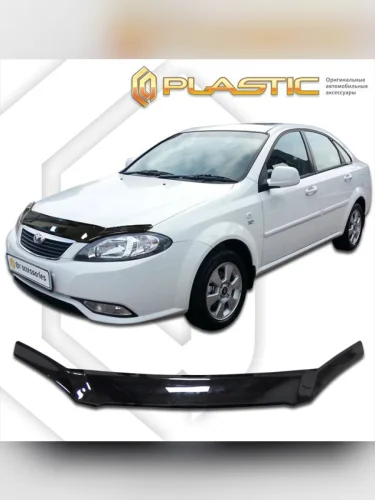 Дефлектор капота Classic черный Daewoo Gentra седан 2013–н.в.