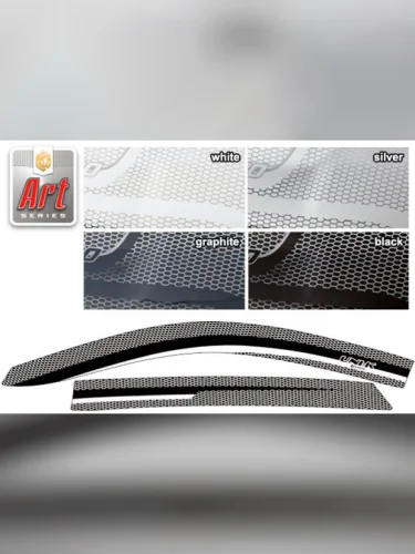 Ветровики дверей Серия Art серебро Changan UNI-K I поколение 09.2020 - н.в.