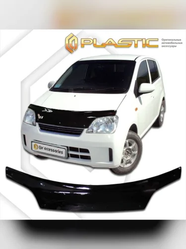 Дефлектор капота Classic черный Daihatsu Mira  2003-2007