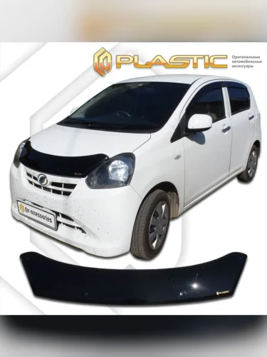 Дефлектор капота Classic черный Daihatsu Mira e:S  2011-2017