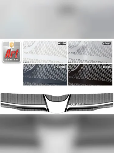 Дефлектор капота Серия Art графит Toyota Hiace Правый Руль 2004–н.в. 