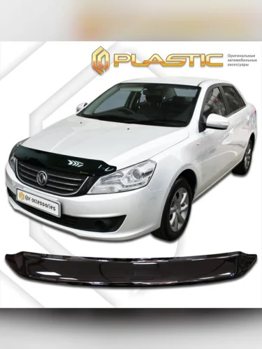 Дефлектор капота Classic черный Dongfeng S30  2014–н.в.