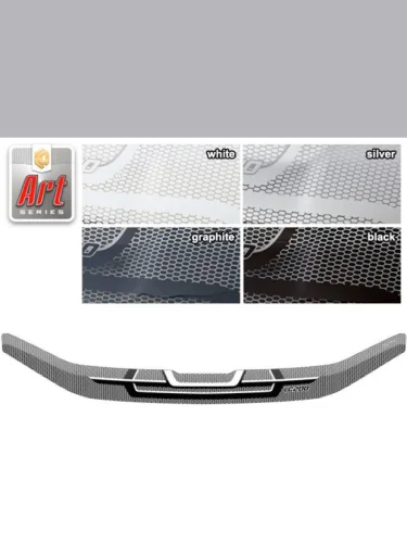 Дефлектор капота Серия Art графит Toyota Land Cruiser 200 2015–2021