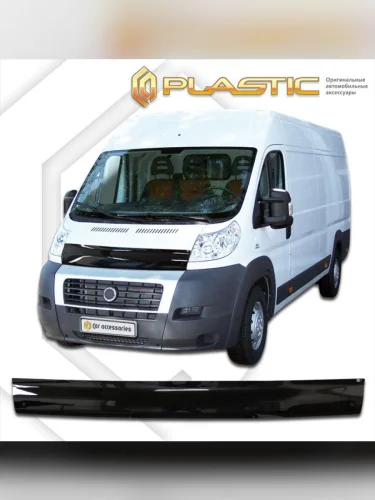 Дефлектор капота Classic черный Fiat Ducato III поколение, фургон/автобус/грузовик, рынок России 2006 – 2014