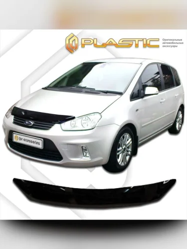 Дефлектор капота Classic черный Ford C-MAX  2007-2010