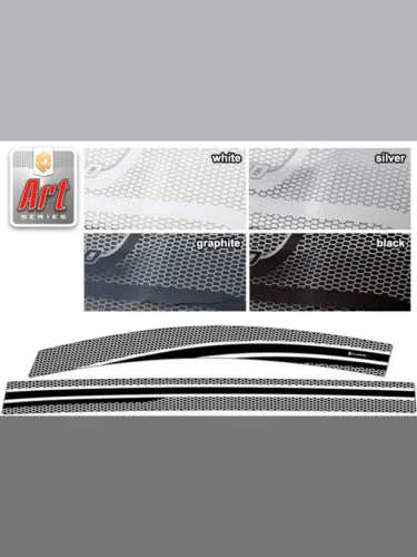 Ветровики дверей Серия Art серебро Honda Freed Spike  2010–2014