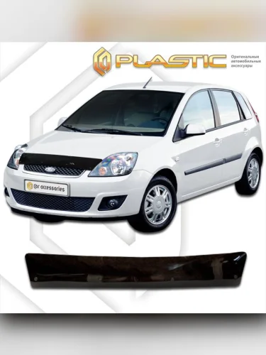 Дефлектор капота Classic черный Ford Fiesta  2002-2007