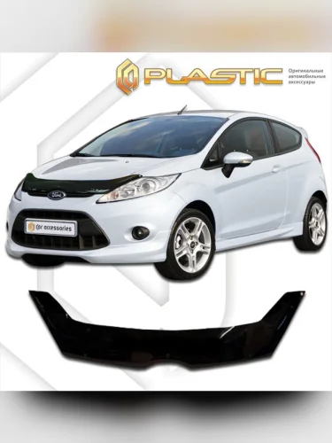 Дефлектор капота Classic черный Ford Fiesta  2008–2012