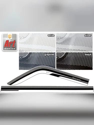 Ветровики дверей Серия Art серебро Honda Stepwgn VI поколение, минивэн, рынок Японии 2022 - н.в.