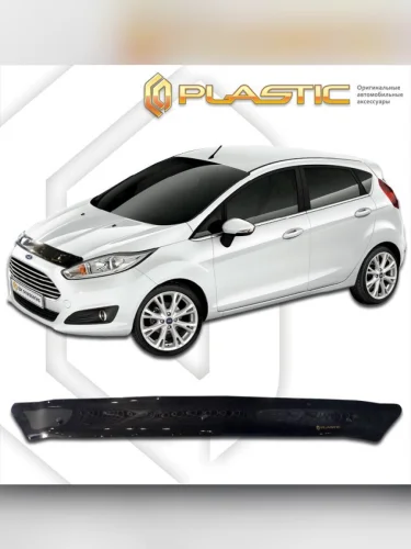 Дефлектор капота Classic черный Ford Fiesta  2015–н.в. 