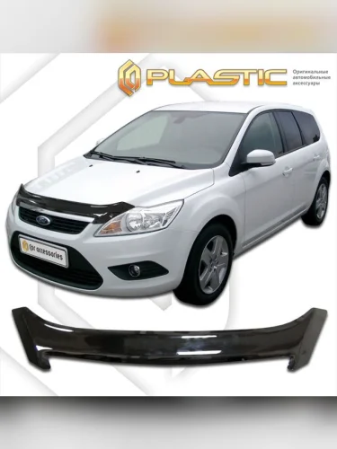 Дефлектор капота Classic черный Ford Focus 2 универсал 2008-2011