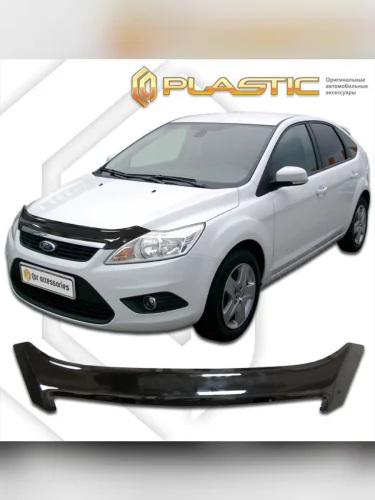 Дефлектор капота Classic черный Ford Focus 2 хэтчбэк 2008-2011