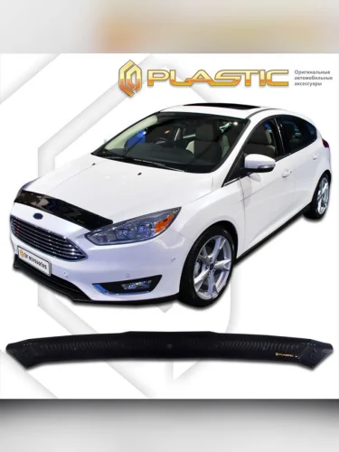 Дефлектор капота Classic черный Ford Focus 3 седан 2015–н.в. 