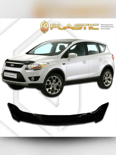 Дефлектор капота Classic черный Ford Kuga  2008-2012