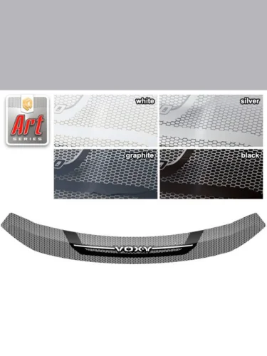 Дефлектор капота Серия Art графит Toyota Voxy III поколение, минивэн 2014 - 2017 