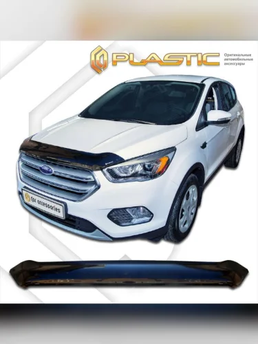 Дефлектор капота Classic черный Ford Kuga  2016-2019