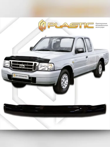 Дефлектор капота Classic черный Ford Ranger  2003-2007