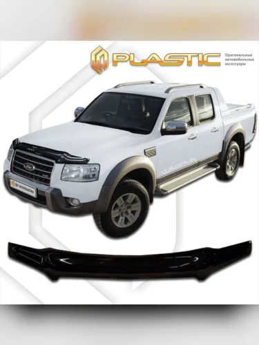 Дефлектор капота Classic черный Ford Ranger  2007-2009