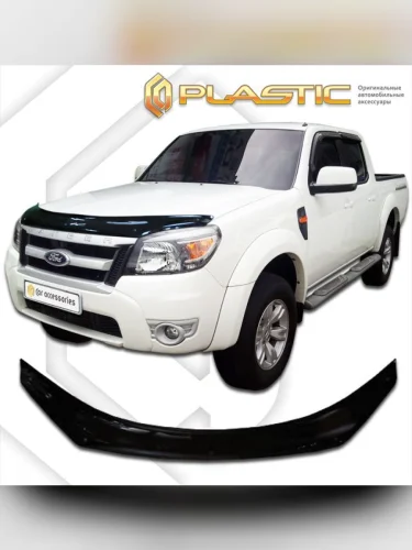 Дефлектор капота Classic черный Ford Ranger  2009-2010