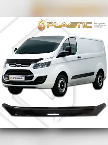 Дефлектор капота Classic черный Ford Tourneo Custom I поколение, минивэн, рынок России 2012 – 2021