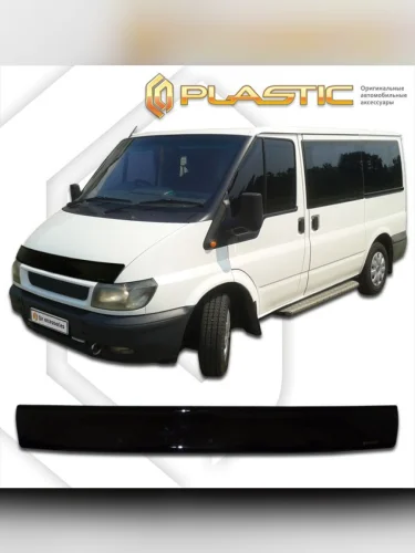 Дефлектор капота Classic черный Ford Transit V поколение, фургон/грузовик, рынок России 2000 – 2006