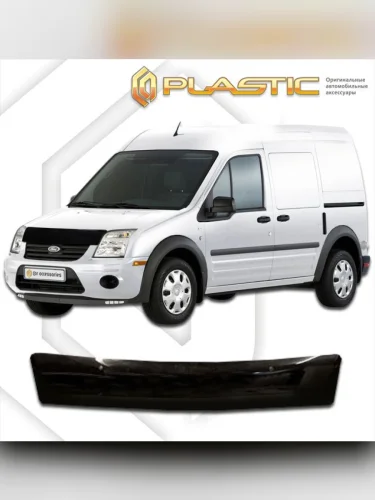 Дефлектор капота Classic черный Ford Transit Connect I поколение, I поколение рест., рынок России 2001 - 2013