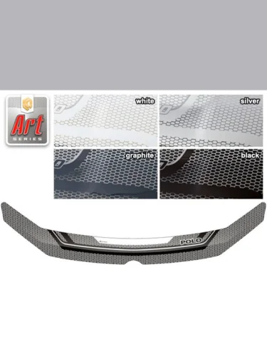 Дефлектор капота Серия Art графит Volkswagen Polo хэтчбэк 5 Door 2010–2015