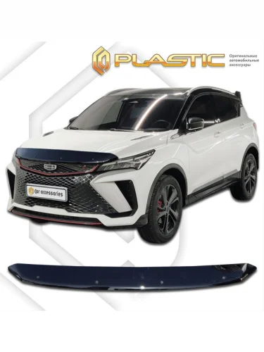 Дефлектор капота Classic черный Geely Coolray I поколение рестайлинг, джип/suv 5 дв., рынок России 2023 - н.в.