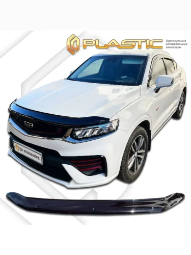 Дефлектор капота Classic черный Geely Tugella I поколение, I поколение рестайлинг 2019 - н.в.