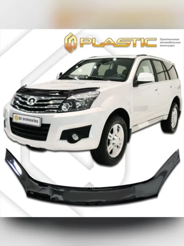 Дефлектор капота Classic черный Great Wall Hover H3  2009–н.в.