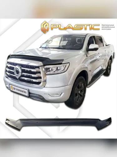 Дефлектор капота Classic черный Great Wall Poer  2021–н.в. 