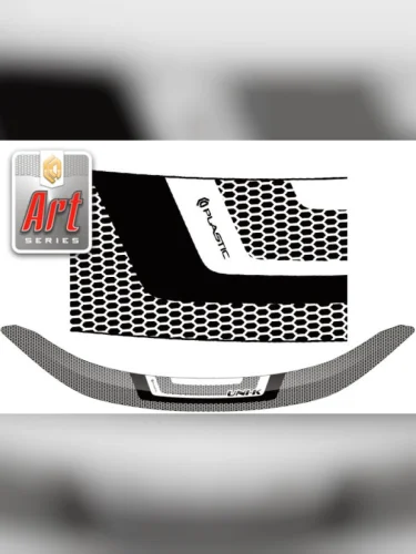 Дефлектор капота Серия Art серебро Changan UNI-K I поколение 09.2020 - н.в.