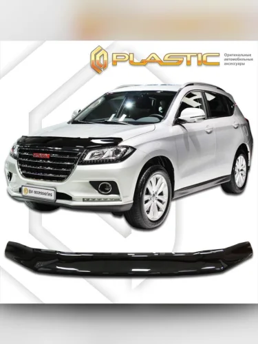 Дефлектор капота Classic черный Haval H2  2015–н.в.