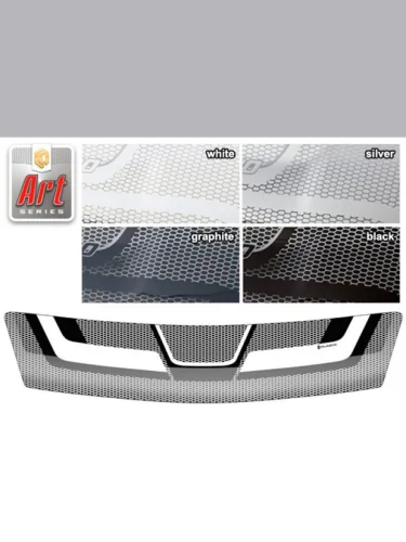 Дефлектор капота Серия Art серебро Daihatsu Boon  2004-2010