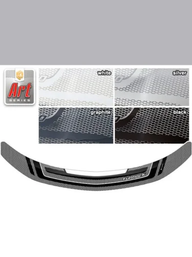 Дефлектор капота Серия Art серебро Fiat Fullback  2016–н.в.