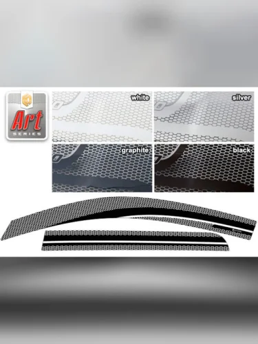 Ветровики дверей Серия Art серебро Peugeot 4007 2007–2012