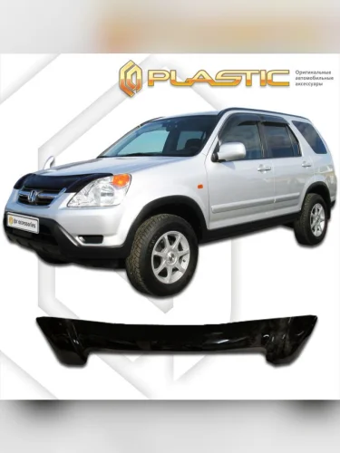 Дефлектор капота Classic черный Honda CR-V  2001-2006