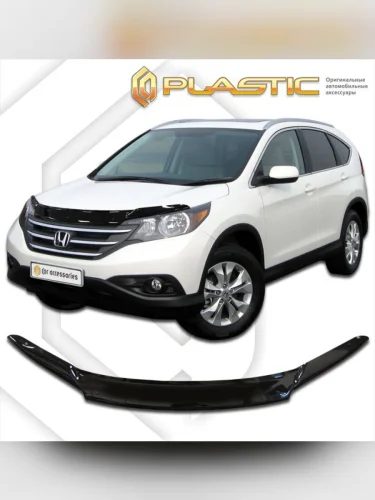 Дефлектор капота Classic черный Honda CR-V  2012–2017