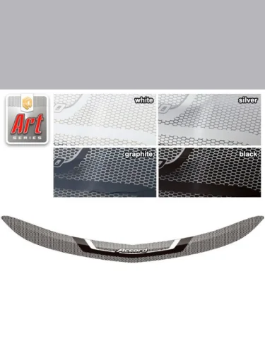 Дефлектор капота Серия Art серебро Honda Accord  2008-2012