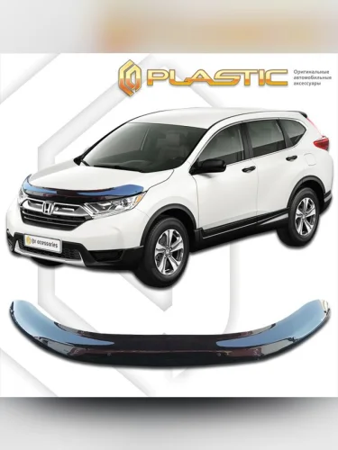 Дефлектор капота Classic черный Honda CR-V  2016–н.в.