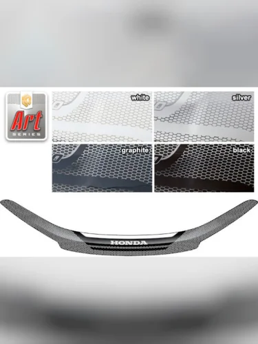 Дефлектор капота Серия Art серебро Honda CR-V  2012–2017
