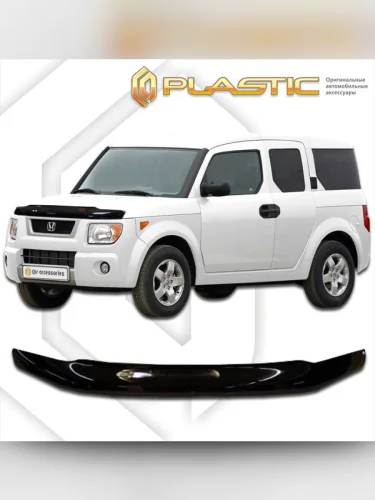 Дефлектор капота Classic черный Honda Element  2003-2008