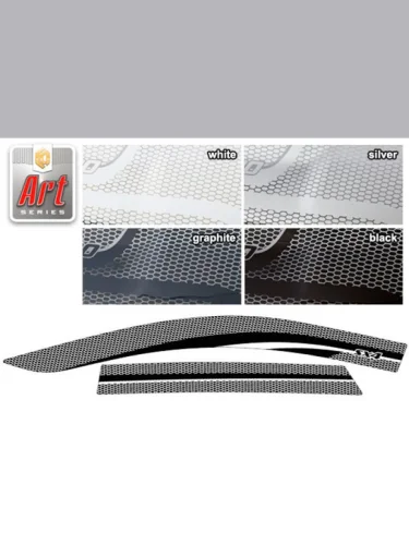 Ветровики дверей Серия Art серебро Suzuki SX4  2016–н.в.