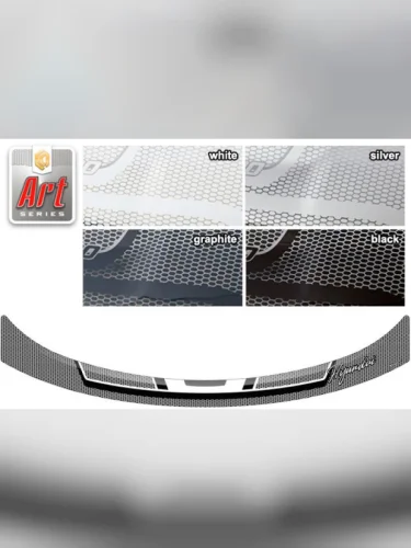 Дефлектор капота Серия Art серебро Hyundai H1  2008–2018