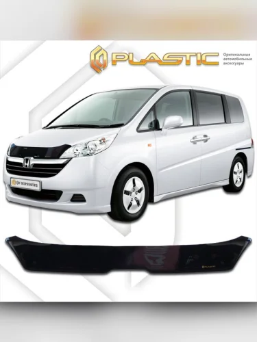 Дефлектор капота Classic черный Honda Stepwgn  2005-2007